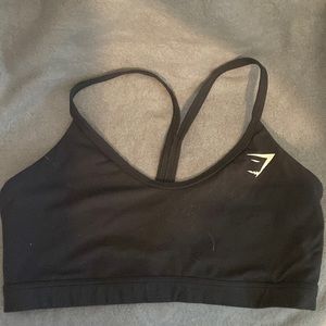 Black Gymshark Racerback Sports Bra